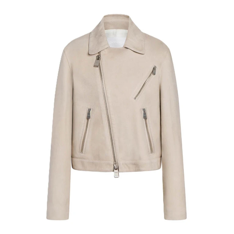 Blouson En Cuir - Blanc (DJ784PL0586DXXX004)