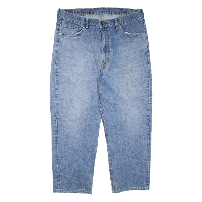 LEVI'S 550 Jeans Mens Blue Relaxed Tapered Stone Wash W40 L27