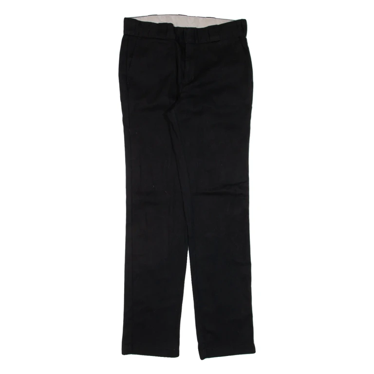 DICKIES Workwear Womens Trousers Black Slim Straight W30 L31