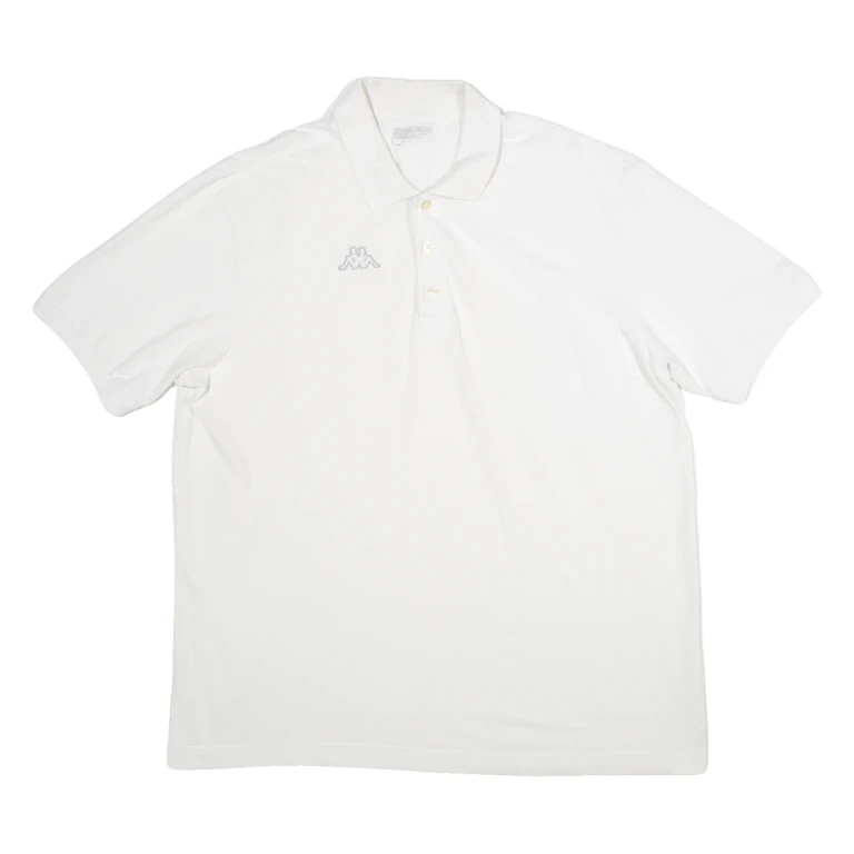 KAPPA Mens Polo Shirt White 2XL