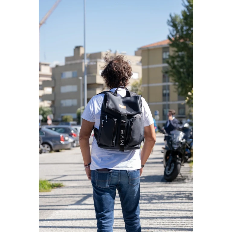 Xclusive Laptop Vegan Backpack blue