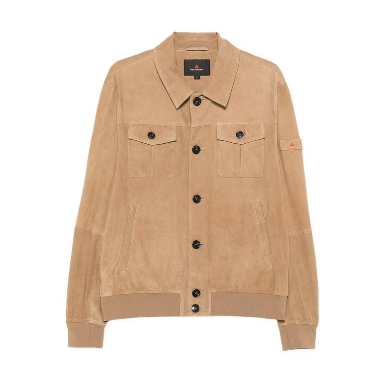 Blouson En Cuir - Beige (PEU574499012407DESTINY794)