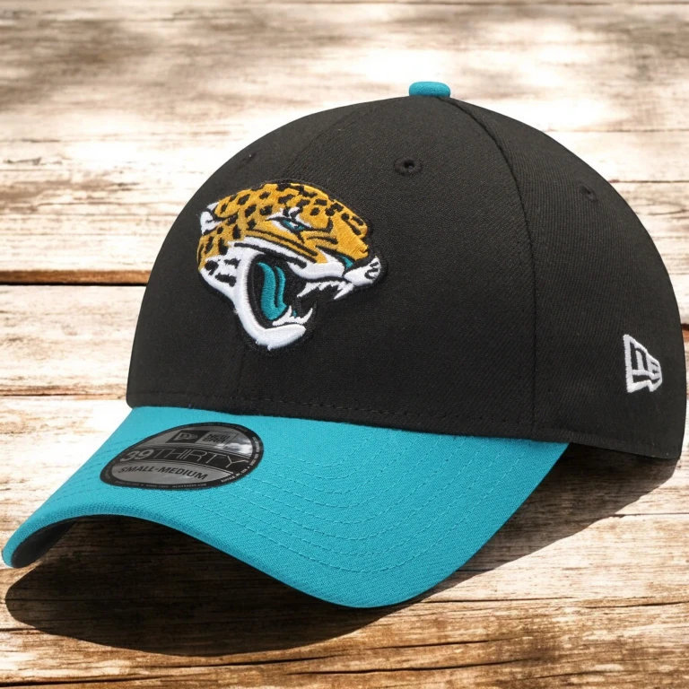 Men's NFL Jacksonville Jaguars 3930 Stretch Fit Black/Teal