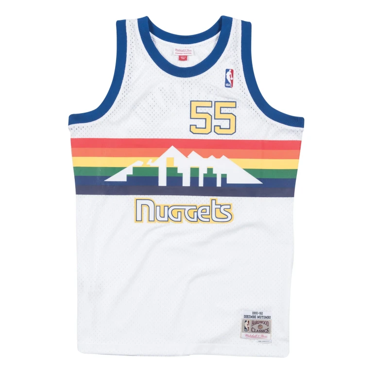 Men's NBA Swingman Jersey Nuggets 91-92 Dikembe Mutombo