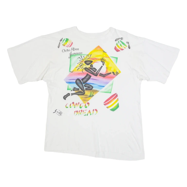 Congo Dread Mens T-Shirt White L