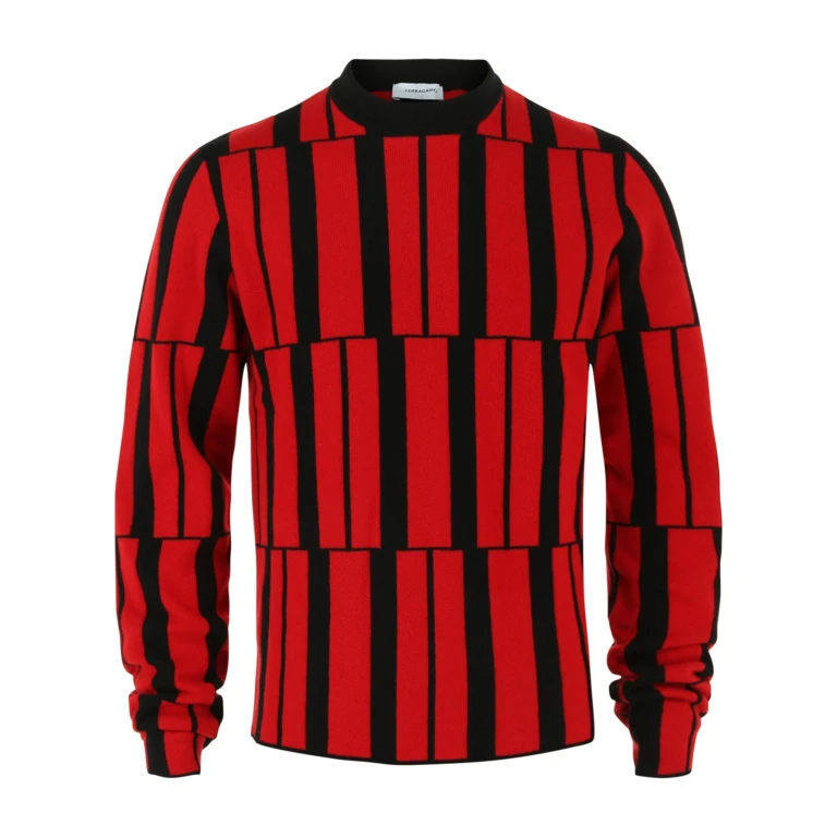 Cashmere Geometric Pattern Sweater