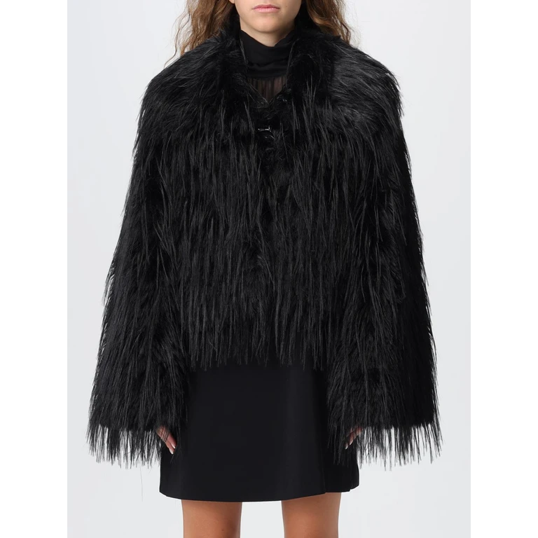Fur Coat Woman color Black (106045A2ZOZ99)