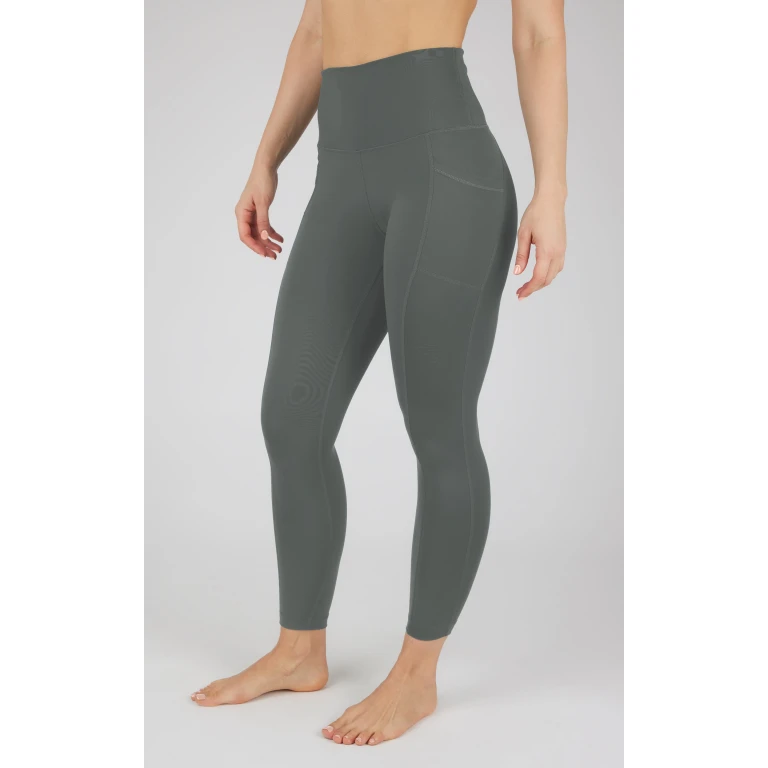 Lux Elastic Free High Waist Side Pocket 7/8 Ankle