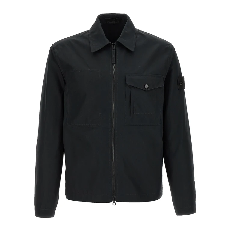 Stone Island Black Cotton Blouse - Men