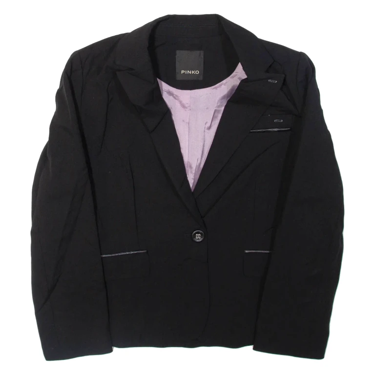 PINKO Womens Blazer Jacket Black S