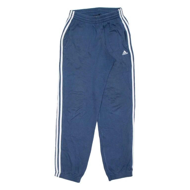 ADIDAS Womens Joggers Blue Tapered S W27 L32