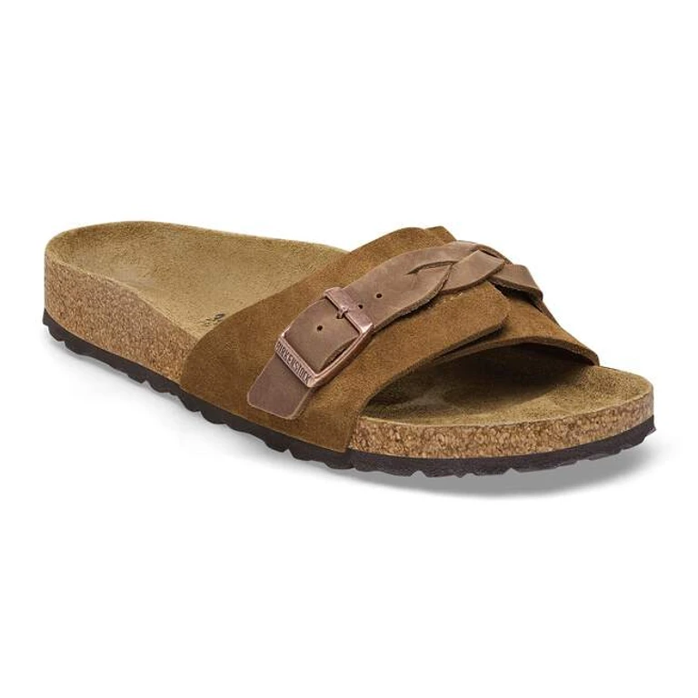 Unisex Oita Braided Suede Leather Mink