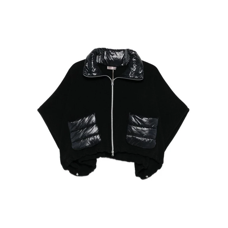 Poncho de villégiature noir Herno