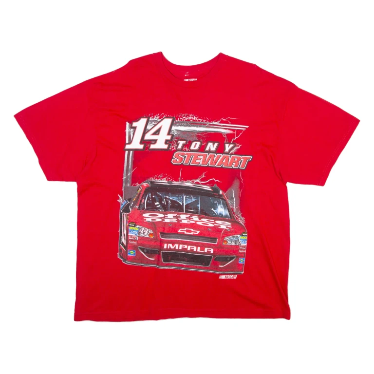 NASCAR Tony Stewart Mens T-Shirt Red USA 2XL