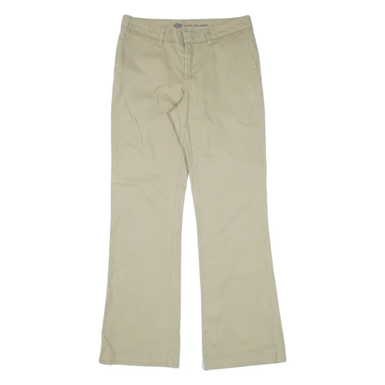 DICKIES Workwear Womens Trousers Beige Slim Bootcut W30 L29