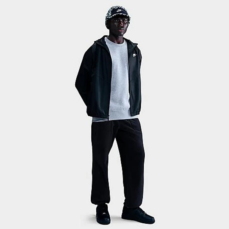 Nike Men's Windrunner Lined Jacket in Black/White Size: XS