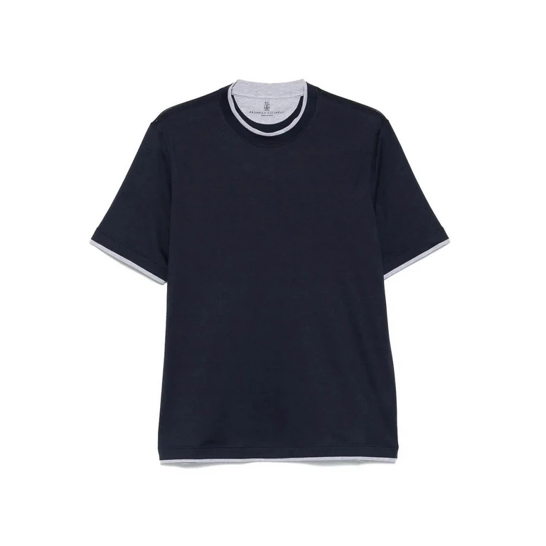 Brunello Cucinelli T-Shirt - Bleu (MH8367427CK781)