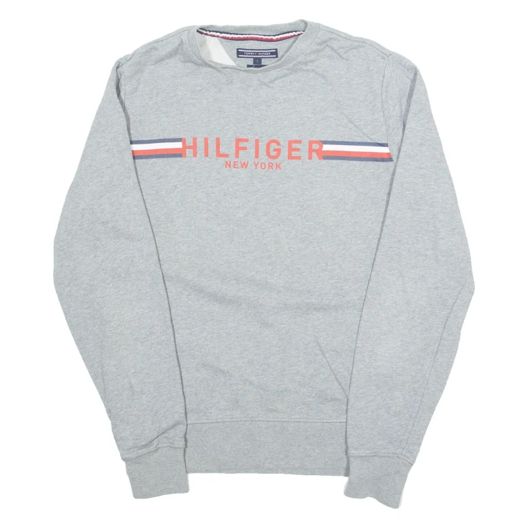 TOMMY HILFIGER Mens Sweatshirt Grey S
