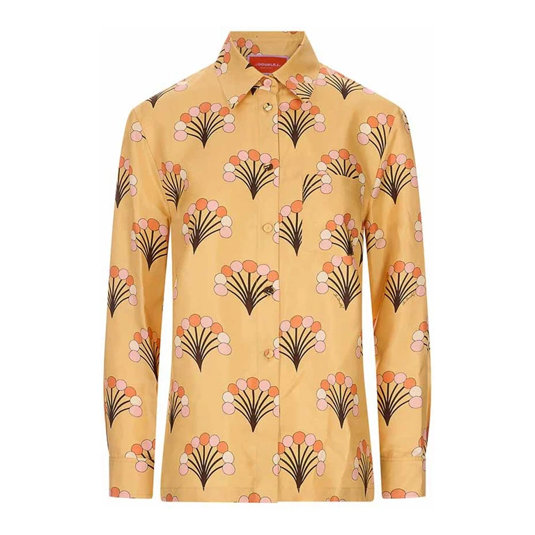 La DoubleJ Chemise - Orange (SHI0001SIL001FLO05YE02)