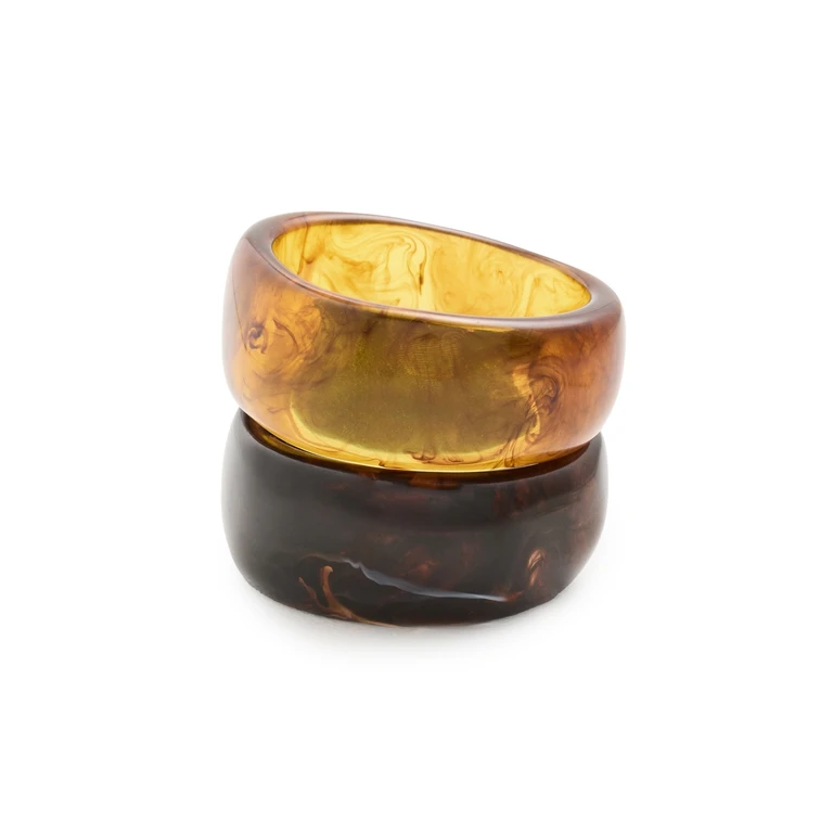 MAYAMAR The Midnight Mocha Bangle Set Multi One Size