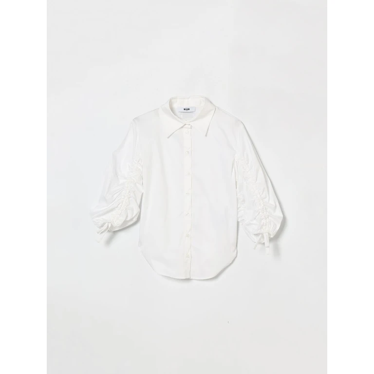 MSGM KIDS Shirt Kids color White (S6MSJGSI084001)