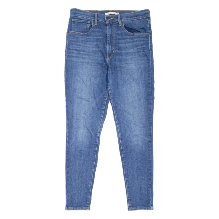 LEVI'S Mile High BIG E Womens Jeans Blue Slim Skinny Stone Wash W30 L28