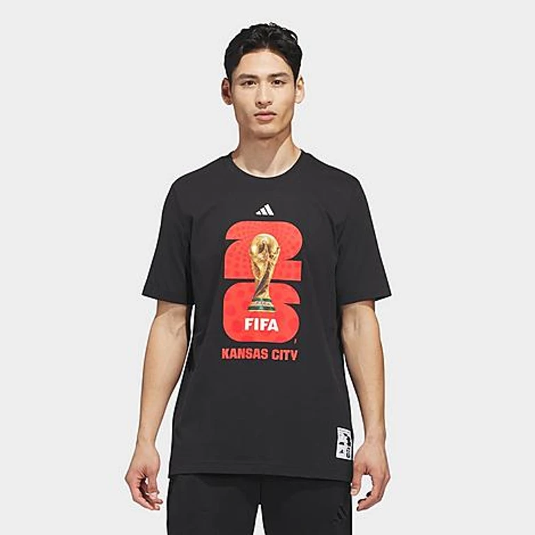 adidas Men's Soccer FIFA World Cup 26 Host City Kansas City Graphic T-Shirt in Black Size: XS