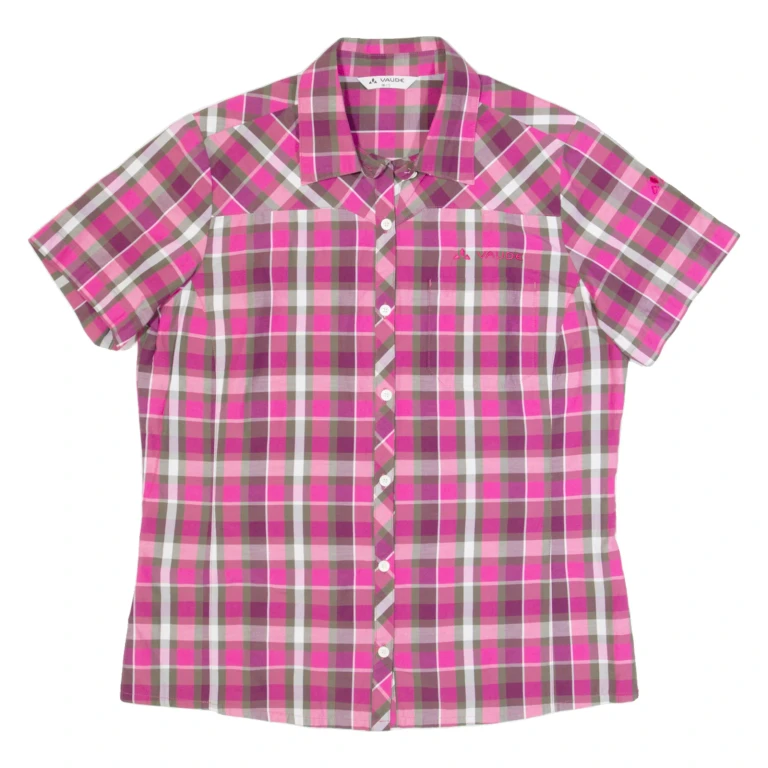 VAUDE Womens Shirt Pink Check S