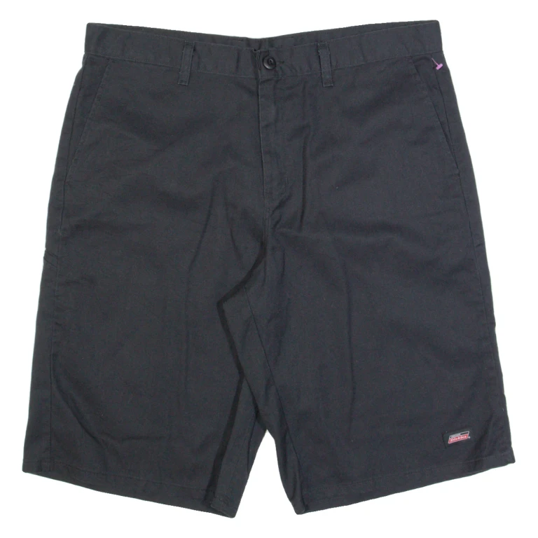 DICKIES Mens Workwear Shorts Black L W36