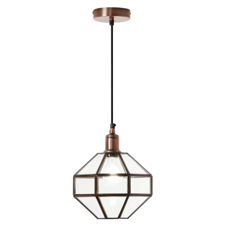 Bohemian Clear Globe Shade Pendant Light