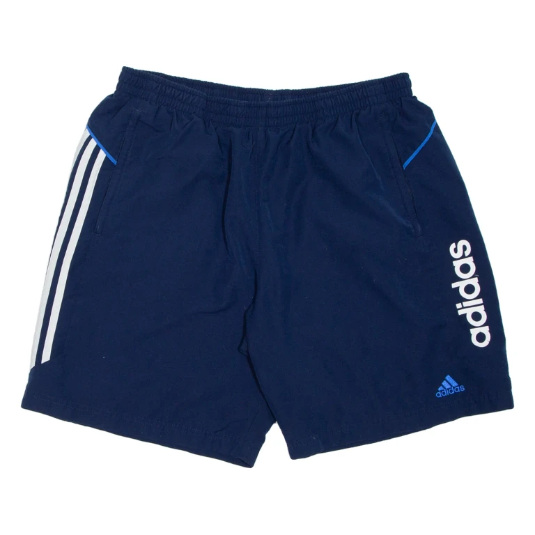 ADIDAS Mesh Lining Mens Sports Shorts Blue Relaxed XL W32