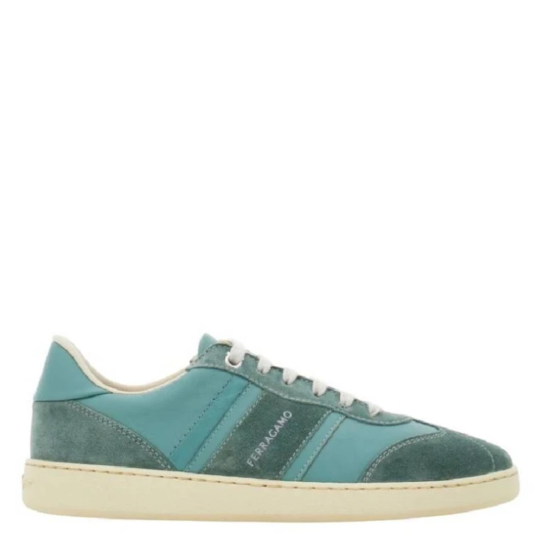 Ferragamo Debossed Logo Lace-Up Sneakers