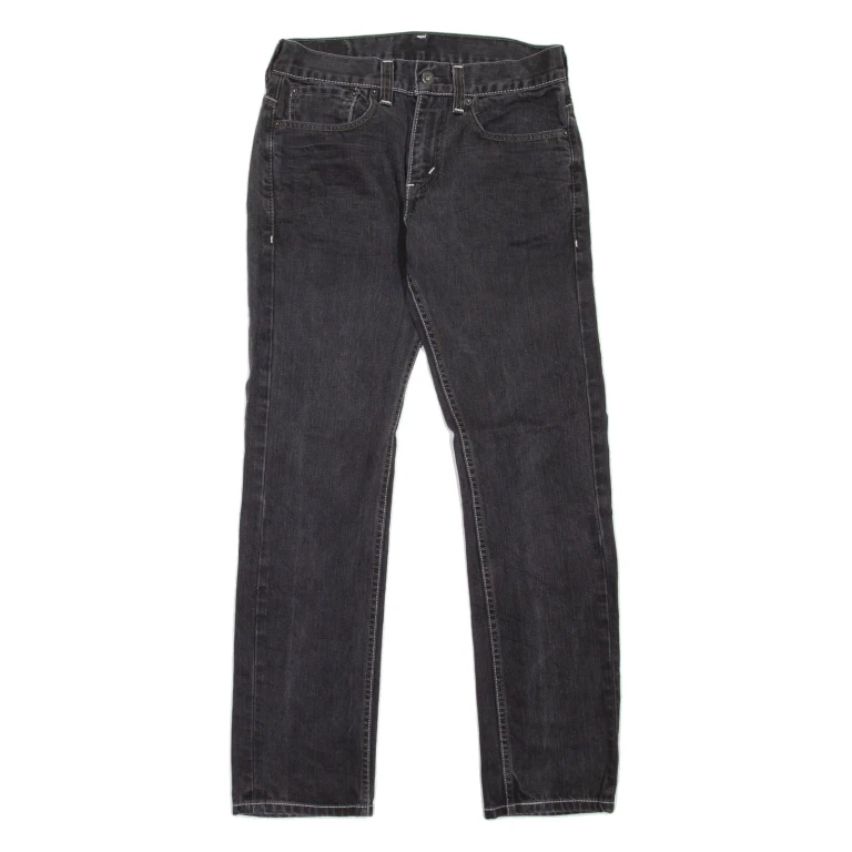 LEVI'S 511 Jeans Mens Black Skinny Straight W31 L30
