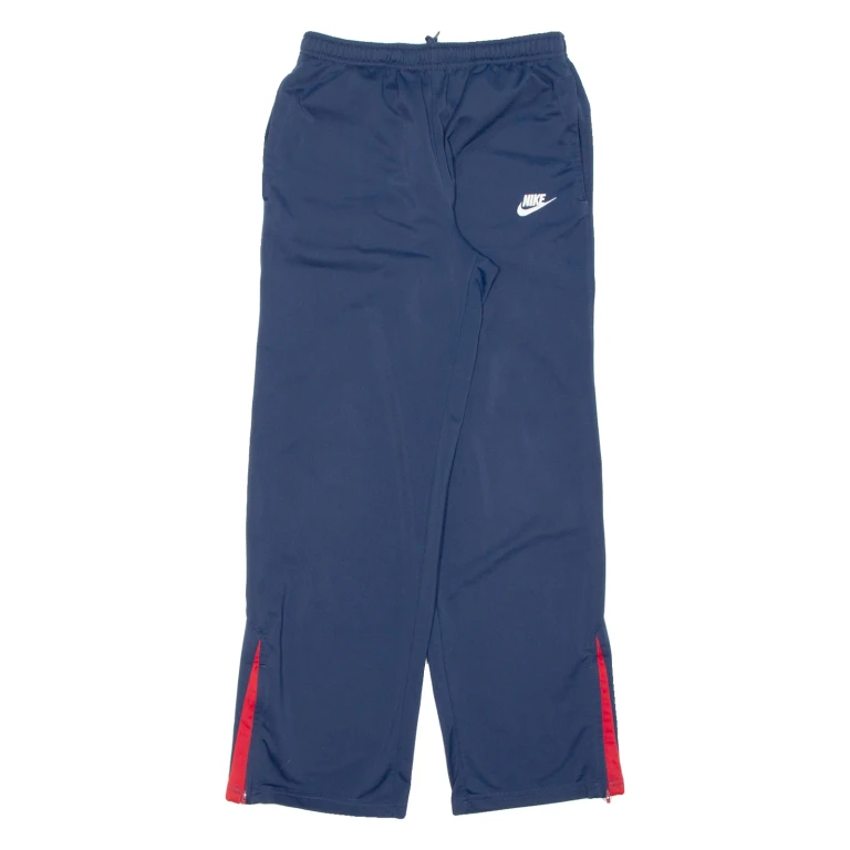 NIKE Womens Track Pants Blue Straight L W26 L30