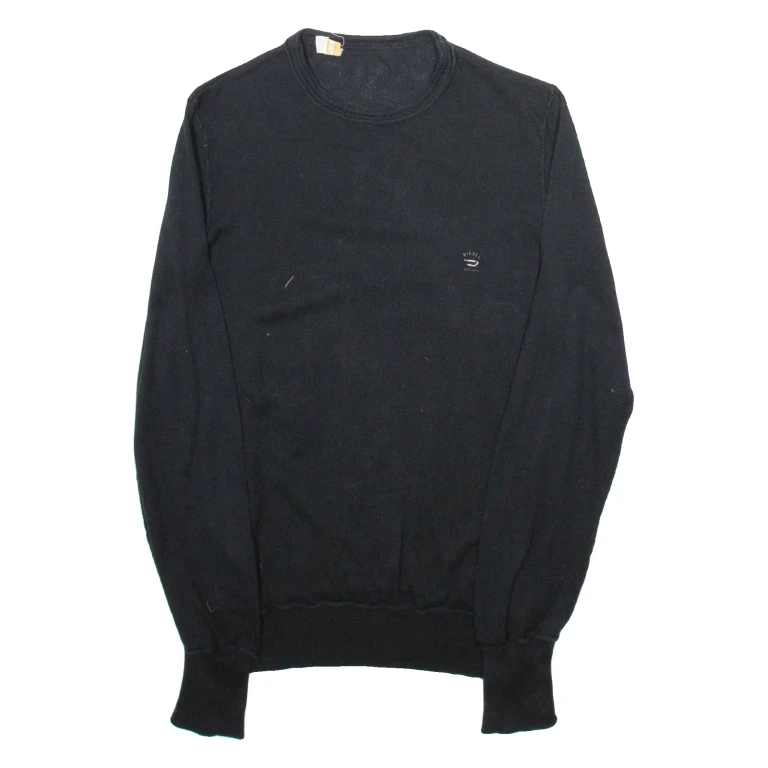 DIESEL Womens Jumper Black Tight Knit Wool M