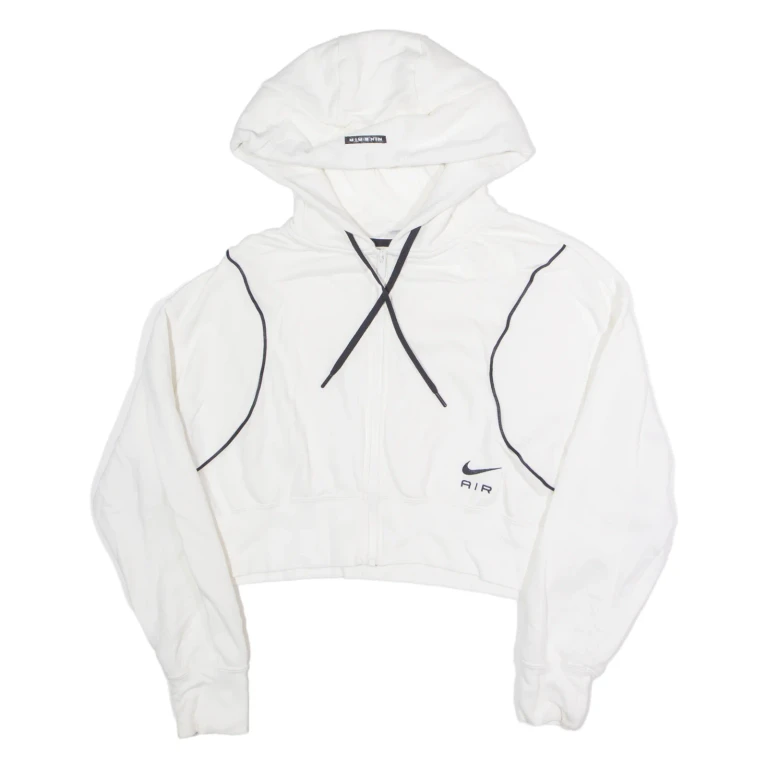 NIKE Womens Fleece Jacket White M