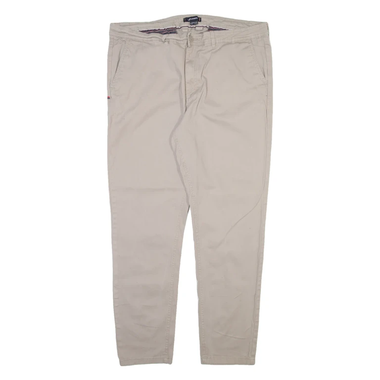 KANGOL Mens Trousers Grey Slim Tapered W42 L30