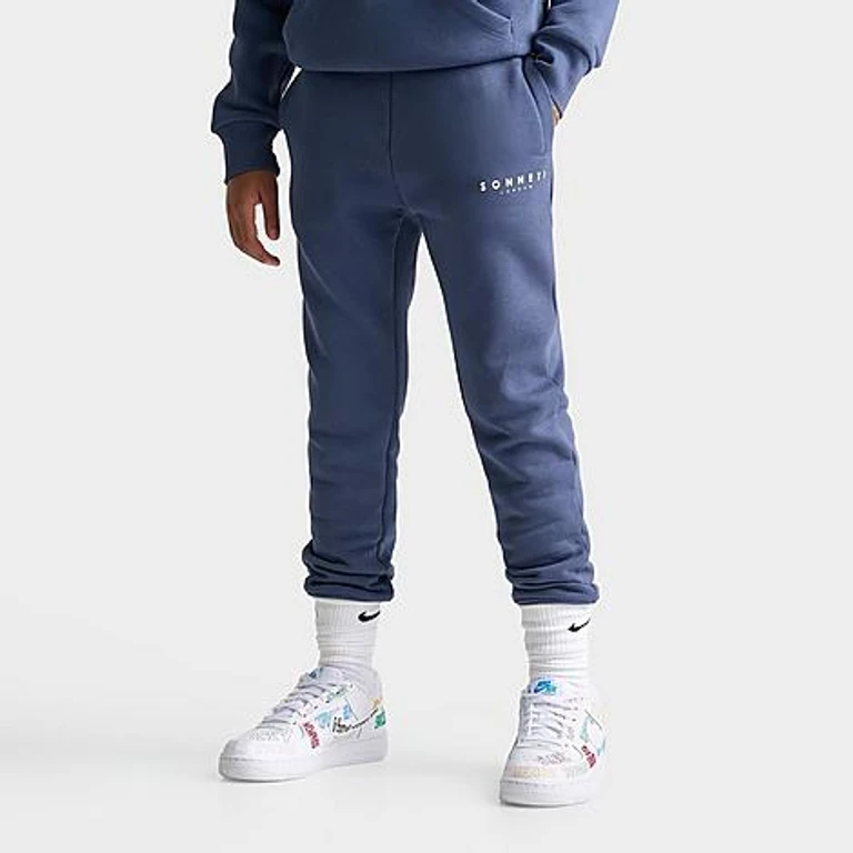 Big Kids London Essential Jogger Pants in Oceana Size: Small