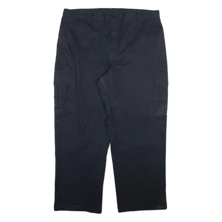 DICKIES Cargo Mens Trousers Black Relaxed Straight W40 L30