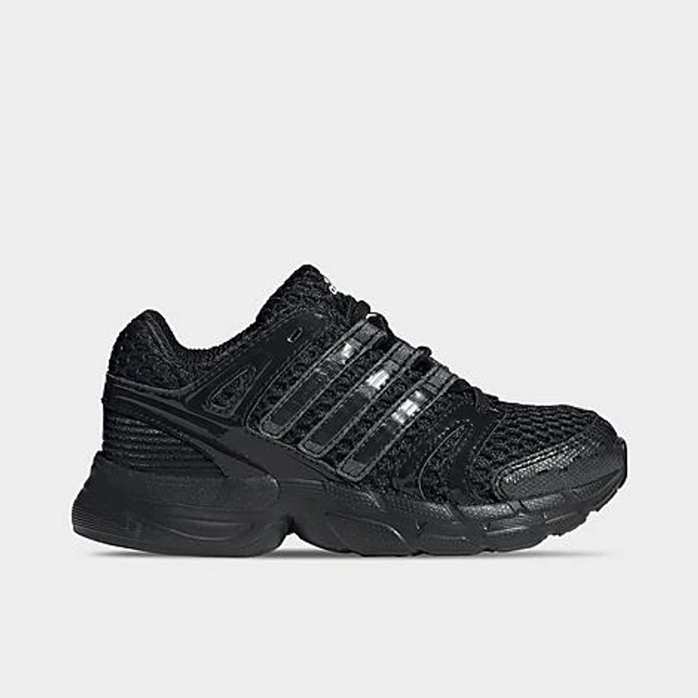adidas Little Kids Adistar Control 5 Stretch Lace Casual Shoes in Core Black/Carbon/Grey Five Size: 1.0