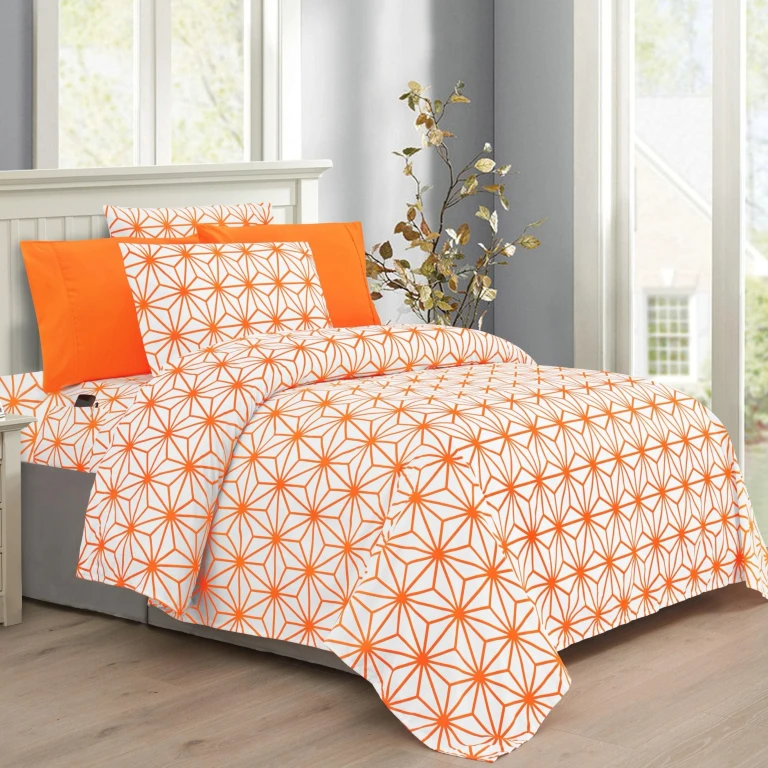 6-Piece Cube Bed Sheet Set - Geometric Pattern - Soft as a Hotel Premium Quality