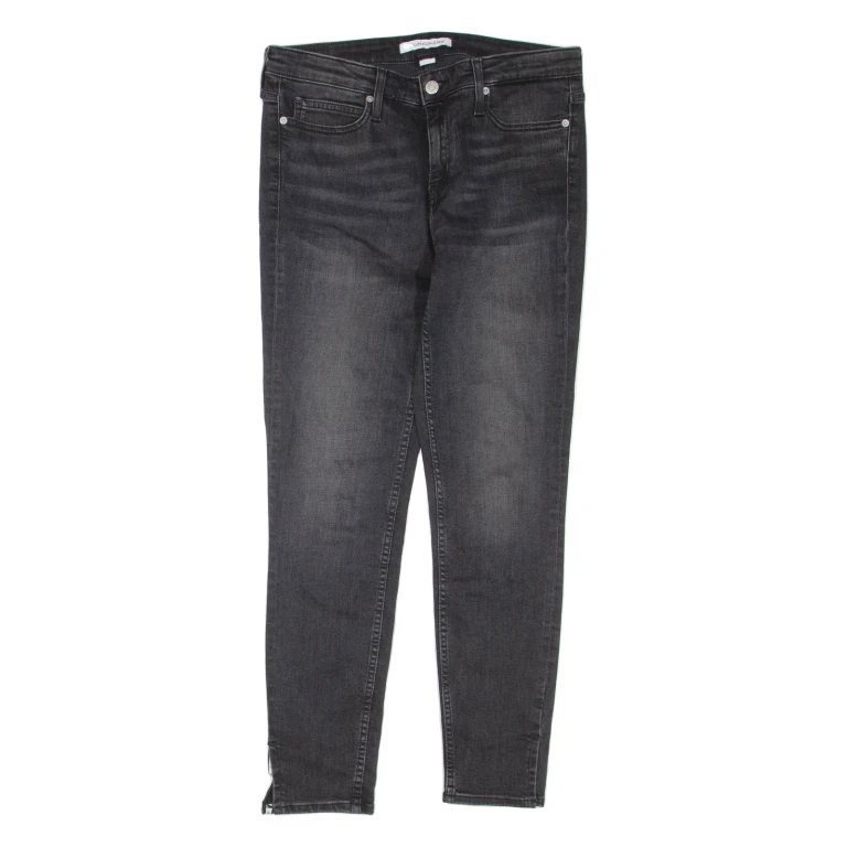 CALVIN KLEIN JEANS Womens Jeans Black Regular Skinny W30 L28