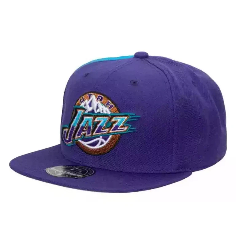 Men's NBA Tapestry Fitted Hwc Jazz Fitted Caps