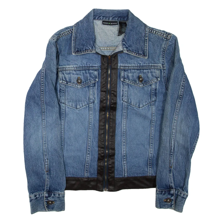 DKNY Womens Denim Jacket Blue XS