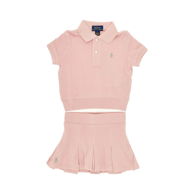 RALPH LAUREN Cotton piquet two-piece set Kids 2Y