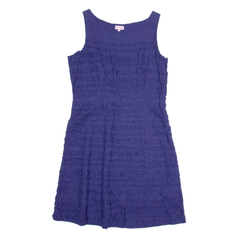 PHASE EIGHT Womens A-Line Dress Blue Sleeveless Knee Length UK 14