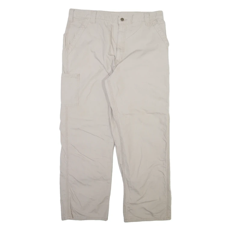 CARHARTT Mens Trousers Beige Relaxed Straight W38 L30