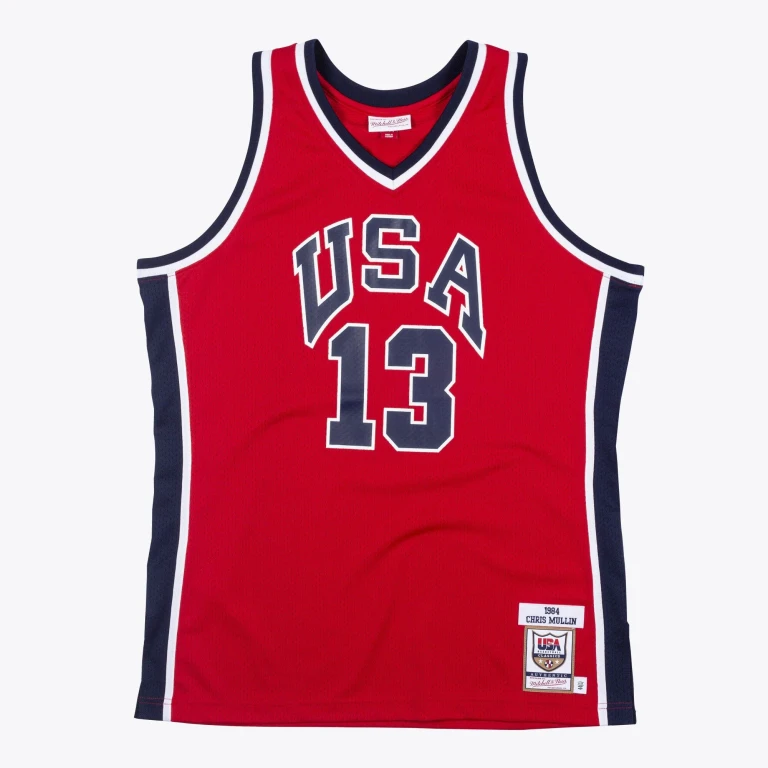 Men's Authentic Jersey Usa 1984 Chris Mullin Jerseys