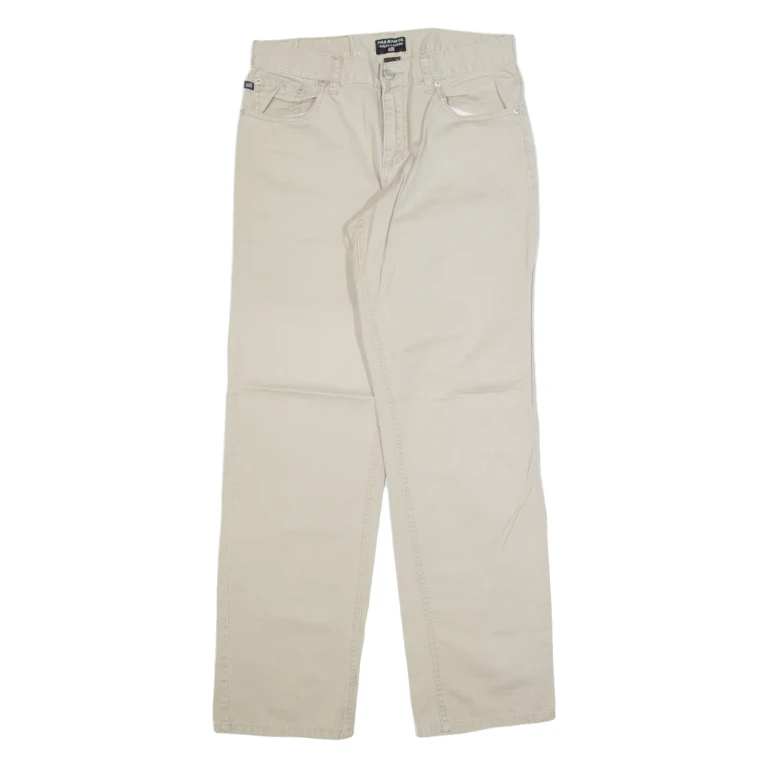 RALPH LAUREN POLO JEANS COMPANY Womens Trousers Cream Regular Straight W30 L31