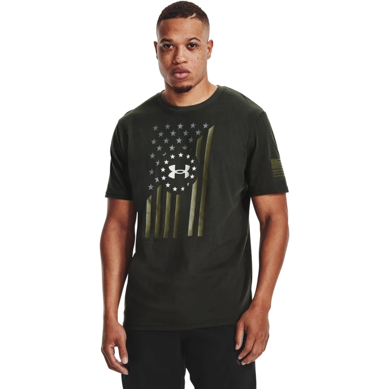 Men's Freedom Chest Flag T-Shirt T-Shirts